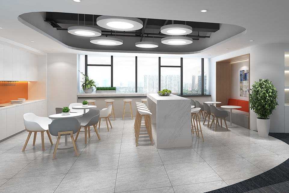 上海亞數(shù)信息科技辦公室茶水間裝修設計效果圖